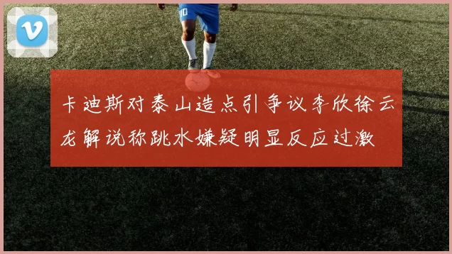 卡迪斯对泰山造点引争议李欣徐云龙解说称跳水嫌疑明显反应过激